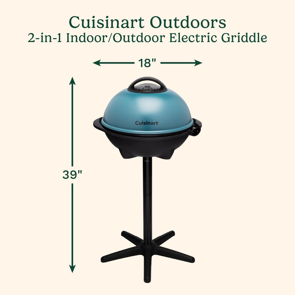 2-in-1 Portable BBQ with Nonstick Cooking Surface
