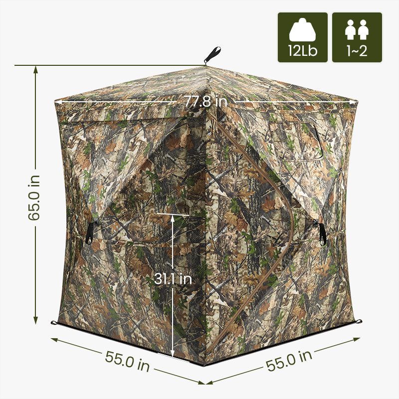 🔥Hot Sale $39🔥Vis Series See-Through Pop-Up Ground Blind