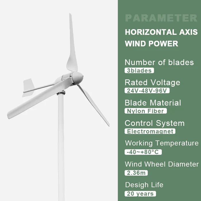 1500W  Renewable Energy Wind Turbine Generator turbines