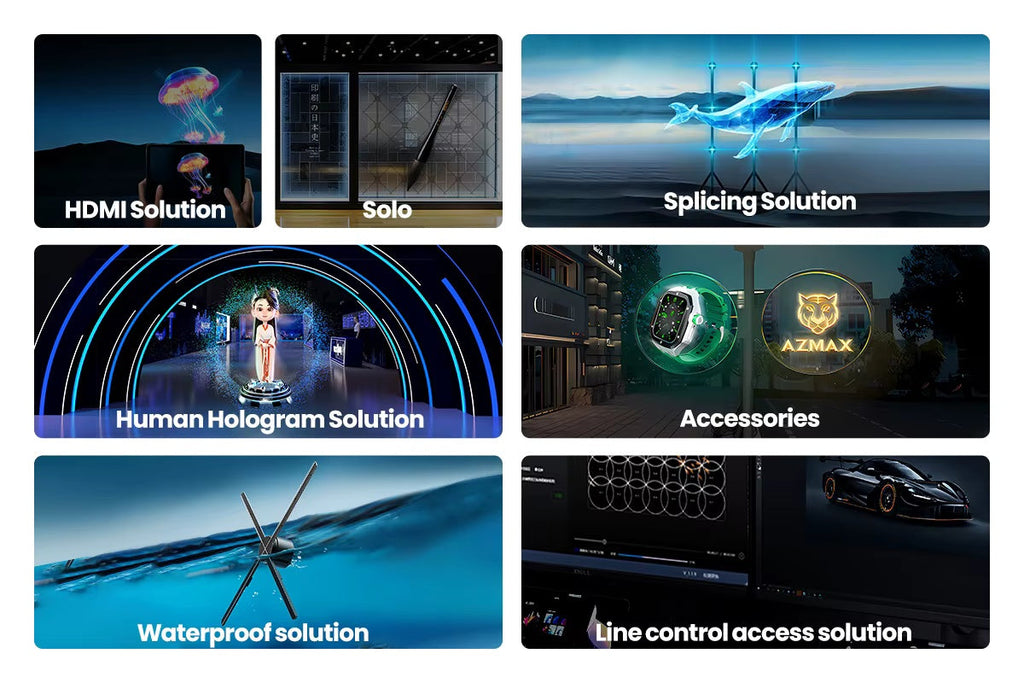 3D high-definition focusing high-resolution hologram, one-click video generation