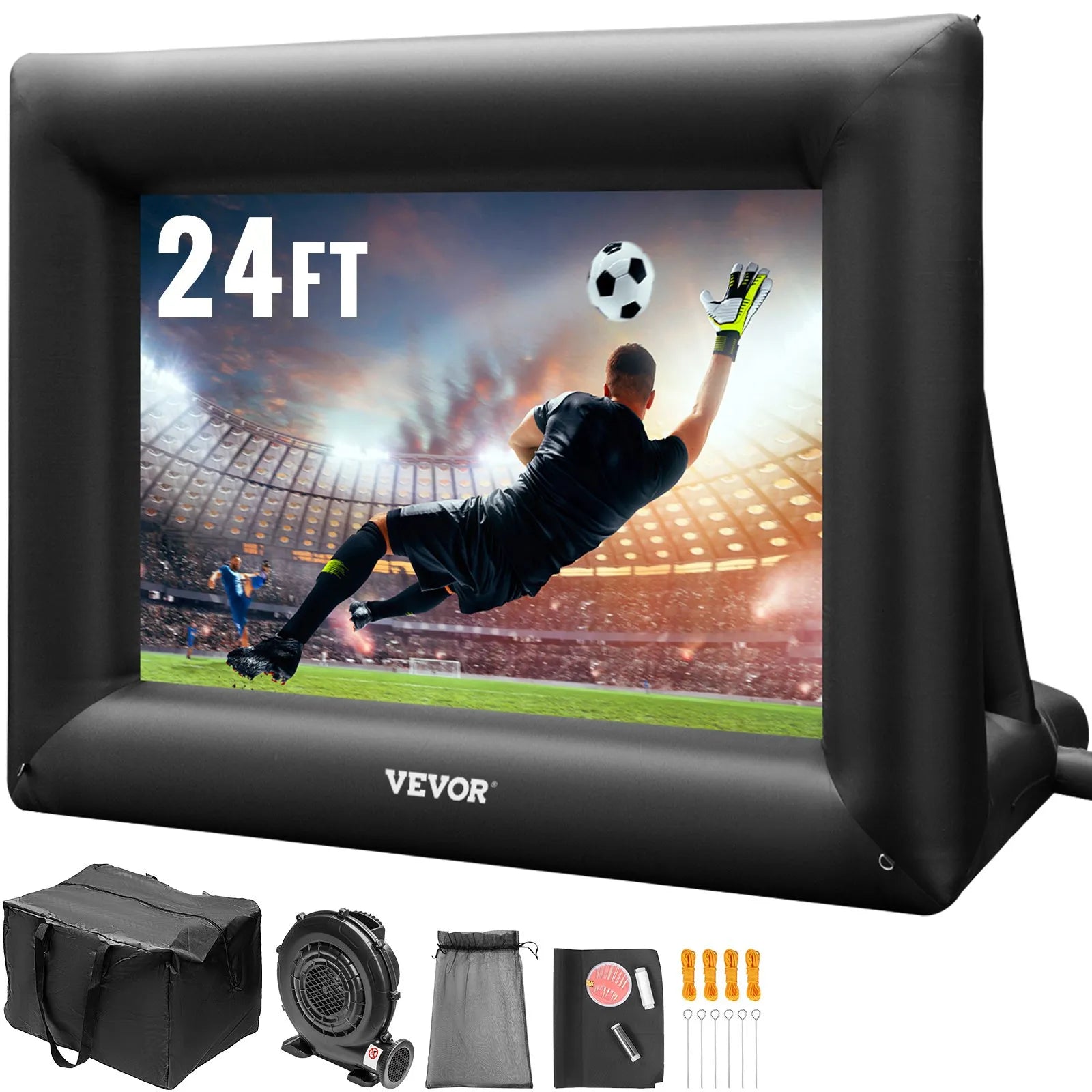 Inflatable Movie Screen 24FT（288inch） Inflatable Projector Screen for outside with